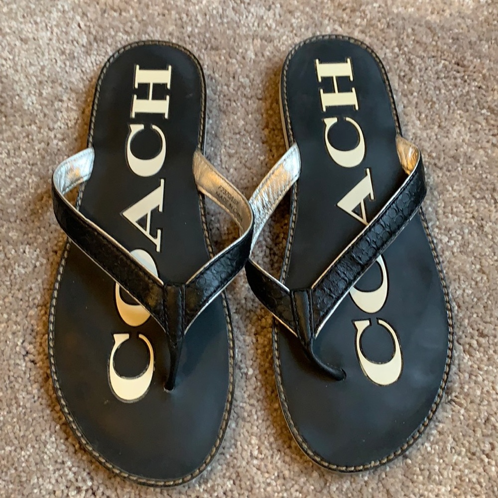 Coach flip flops
